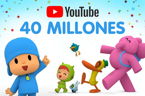 Pocoyó supera los 40 millones de suscriptores en YouTube